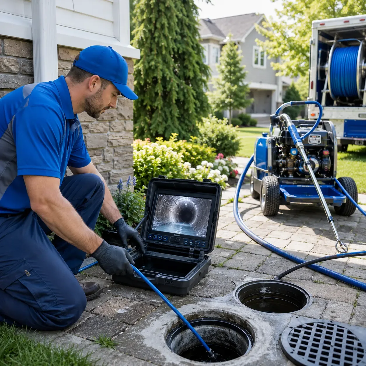 Outdoor drain cleaning professionals serving Sheboygan Falls, WI